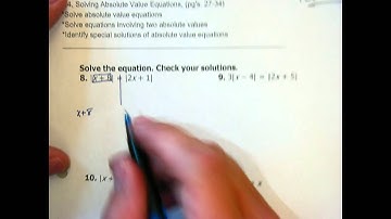 BID Alg 1.4, Solving Absolute Value Equations (Part 2)