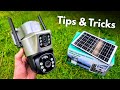 How to SETUP & Use - Outdoor Solar Security Camera with Dual Lens 4G / WiFi - V380 Pro , PTZ CCTV