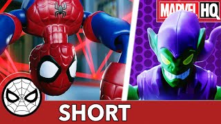 Spidey Dodges Green Goblin Lasers Hasbro Marvel Bend And Flex Bend Of The Watch Short