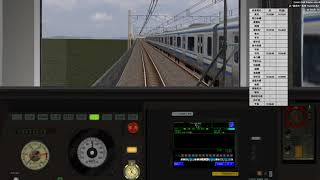 [BVE5][Toreinshim5][60FPS]JR東日本　総武快速線　939F(快速エアポート 成田空港行)　E217系R編成15両編成で運転