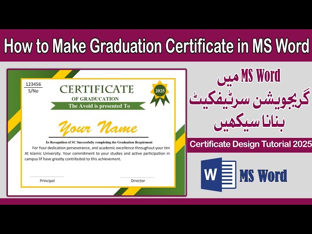 How To Make A Graduation Certificate