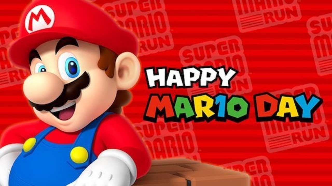 Mario day. Хэппи Марио дей. Nintendo of America. Happy mar10 Day.