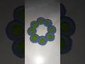 satisfying Rangoli easy rangoli small Rangoli tips and trick #shortvideo #rangoli #trending #viral