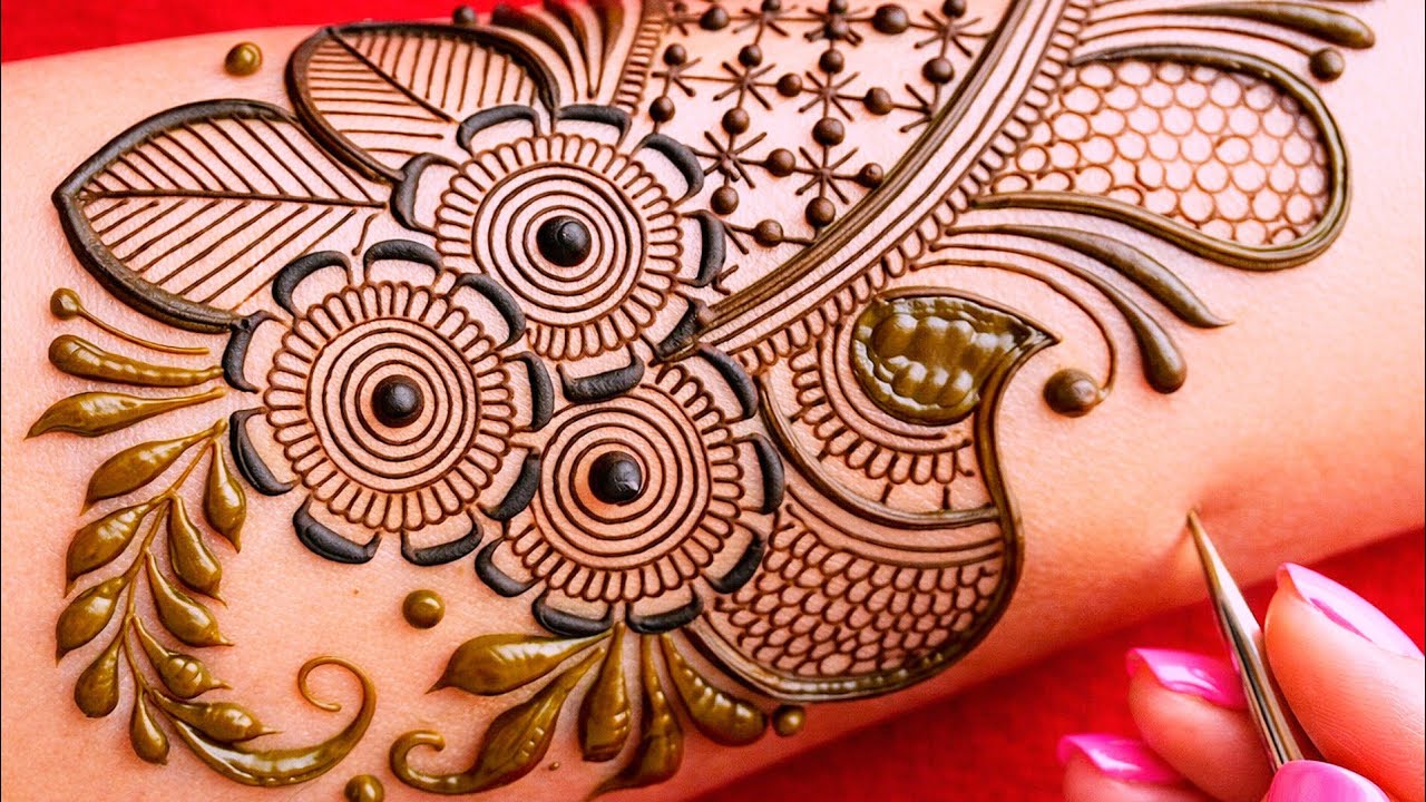 Mehndi design sundar | Floral mehndi design | Mehandi #henna #mehandi #viral #trending #mehndi