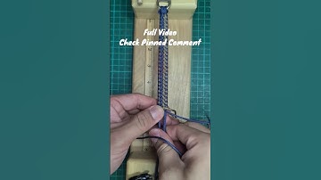 Modified Half Hitch Knot #paracord #bracelet #braceletmaking #friendshipbracelet #barong #pulseras