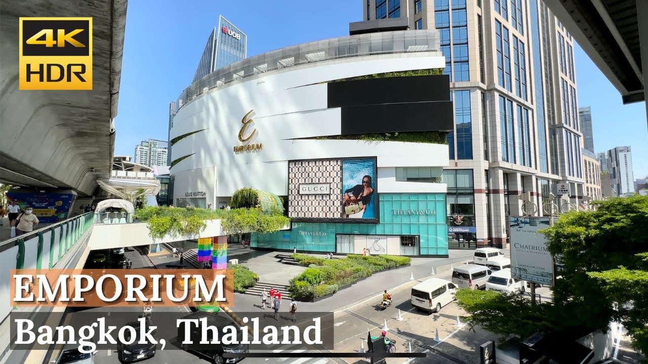 4K] The Emporium luxury shopping mall in Bangkok 