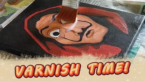 VARNISHING THIS PAINTING USING MONT MARTE ACRYLIC ...
