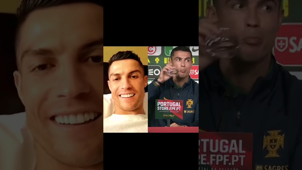 Ronaldo Choose to Drink Water 😂