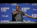 Wemby's reaction to Winning the Western Conference Finals