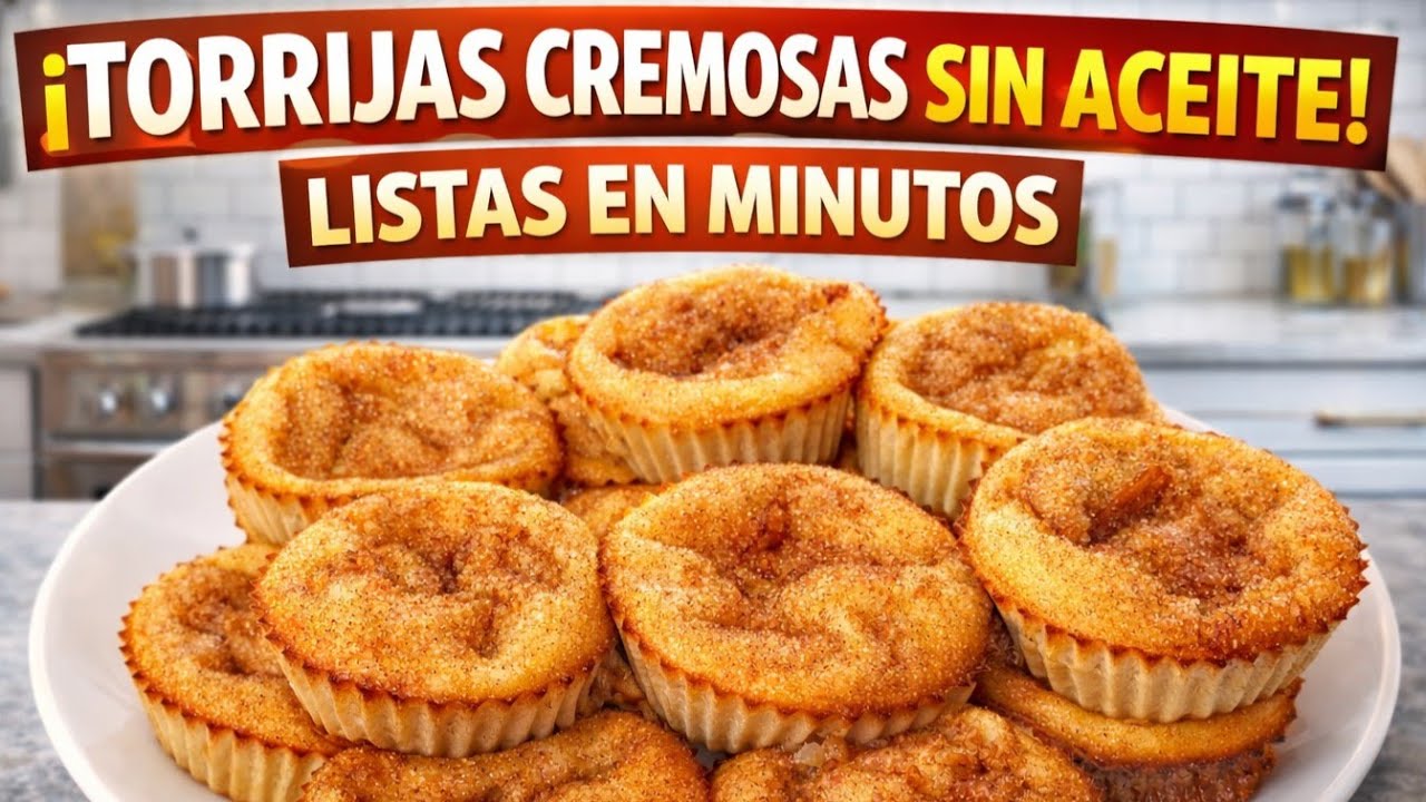‼️TORRIJAS CREMOSAS en MINUTOS‼️SIN 1 GOTA DE ACEITE🔥SÓLO INGREDIENTES FÁCILES, EXTRA JUGOSAS SABOR😋