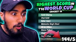 Highest Score in a T10 match | Cricket 19 screenshot 1