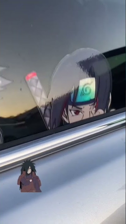 What happens when you roll down your window with stickers on ?