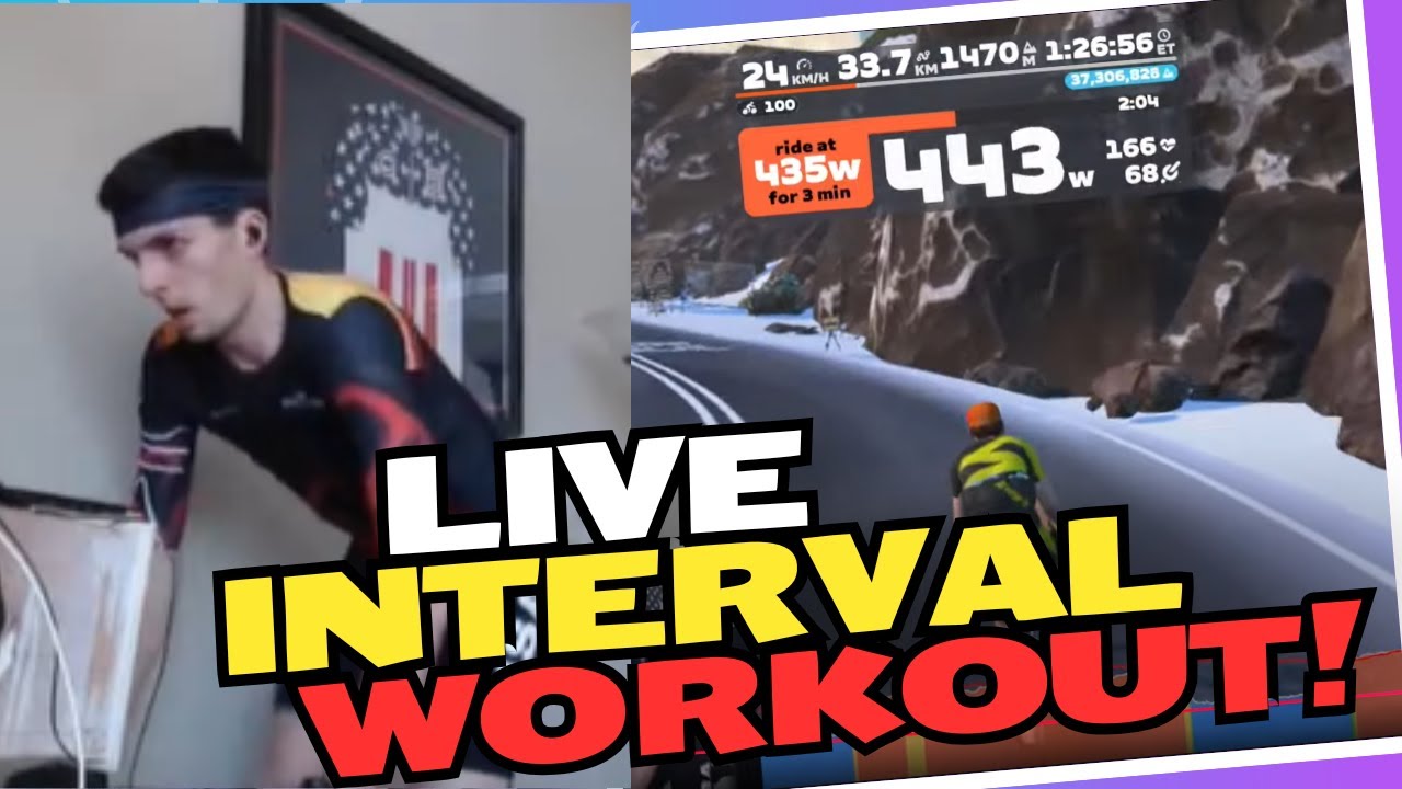🔴 SEATED 500W INTERVALS | Live Zwift Workout