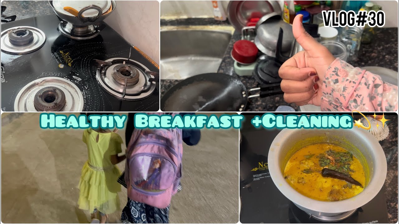 Ramadan Special 💫Dahi Ki Kadhi Recipe + Morning Kitchen Cleaning Routine 