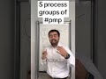 5 process groups in #pmp