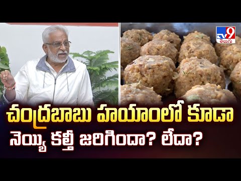 చంద్రబాబు హయాంలో కూడా నెయ్యి కల్తీ జరిగిందా?  లేదా?  : YV Subba Reddy  - TV9 - TV9