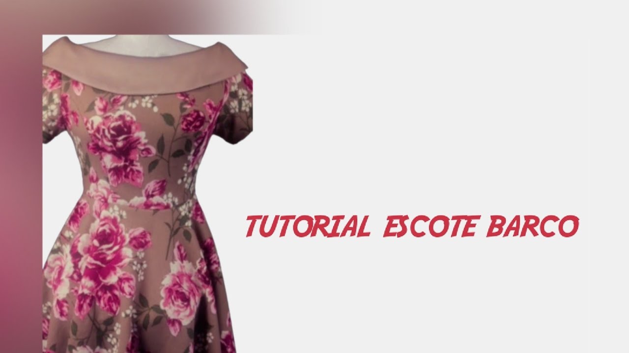 Como hacer vestido escote barco y solapa.