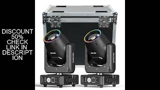 Yiflamefly 2Pcs 450W Moving Head Lights+1Pcs Flightcase With Wheel Combination Set For Wedding Party