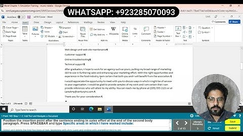Word Chapter 1 Simulation Training | MS Word Chapter 1 Simulation Training#word #simulationtraining