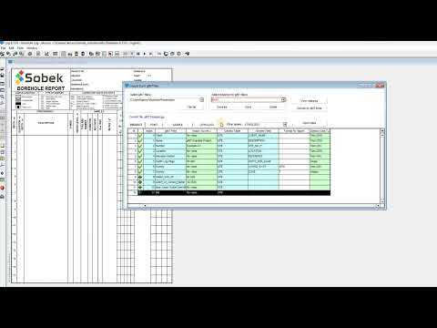 Geotec 8.13 - Import of gINT data files