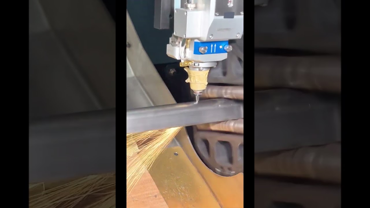 Раскрой профильной трубы на лазерном станке с ЧПУ LRM XT 6020 |  www.tdbulat.ru