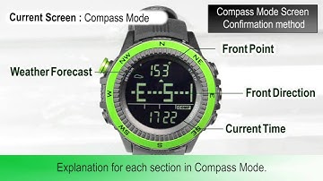 Compass Mode Screen Confirmation method | SENSOR MASTER