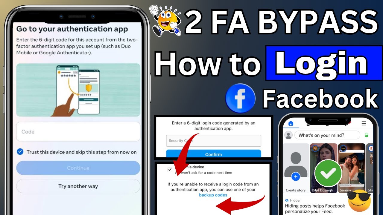 Fix go to your authentication app facebook 2026 | two factor authentication lost phone | 2FA Bypass