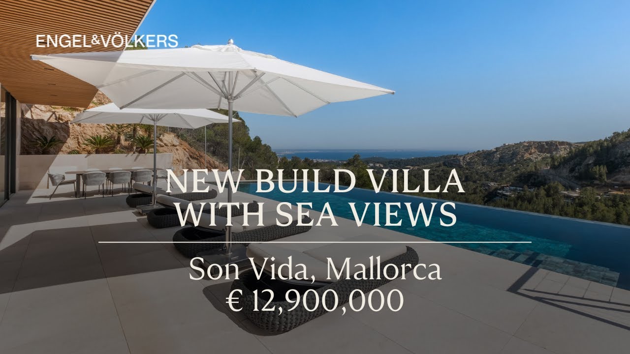 New Build Villa with Spectacular Sea Views & Spa in Son Vida, Mallorca