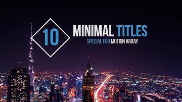 10 Minimal Titles Premiere Pro Templates