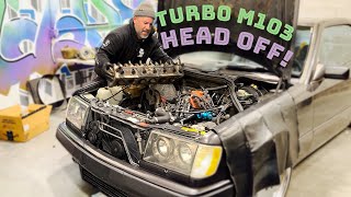 Benz M103 Turbo top end refresh, head gasket & timing | Part 1
