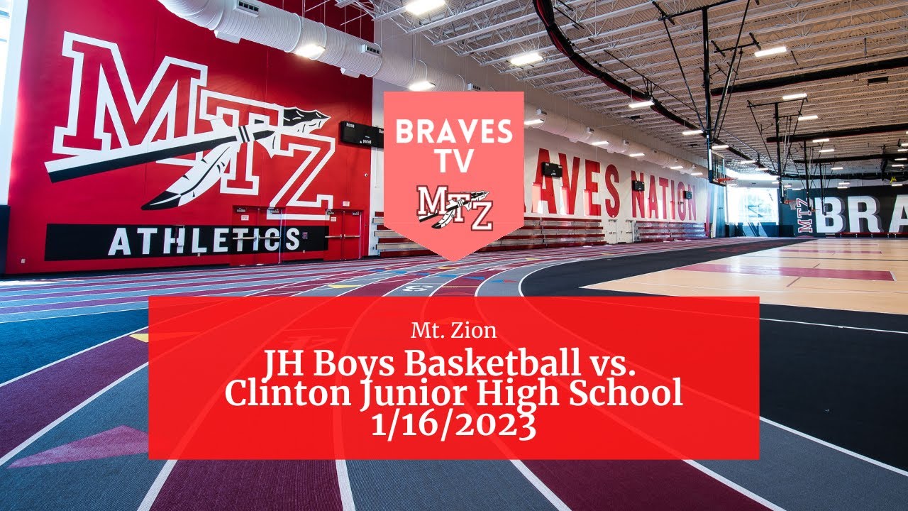 1/16/2023 Mt. Zion Junior High School Boys Basketball vs Clinton YouTube