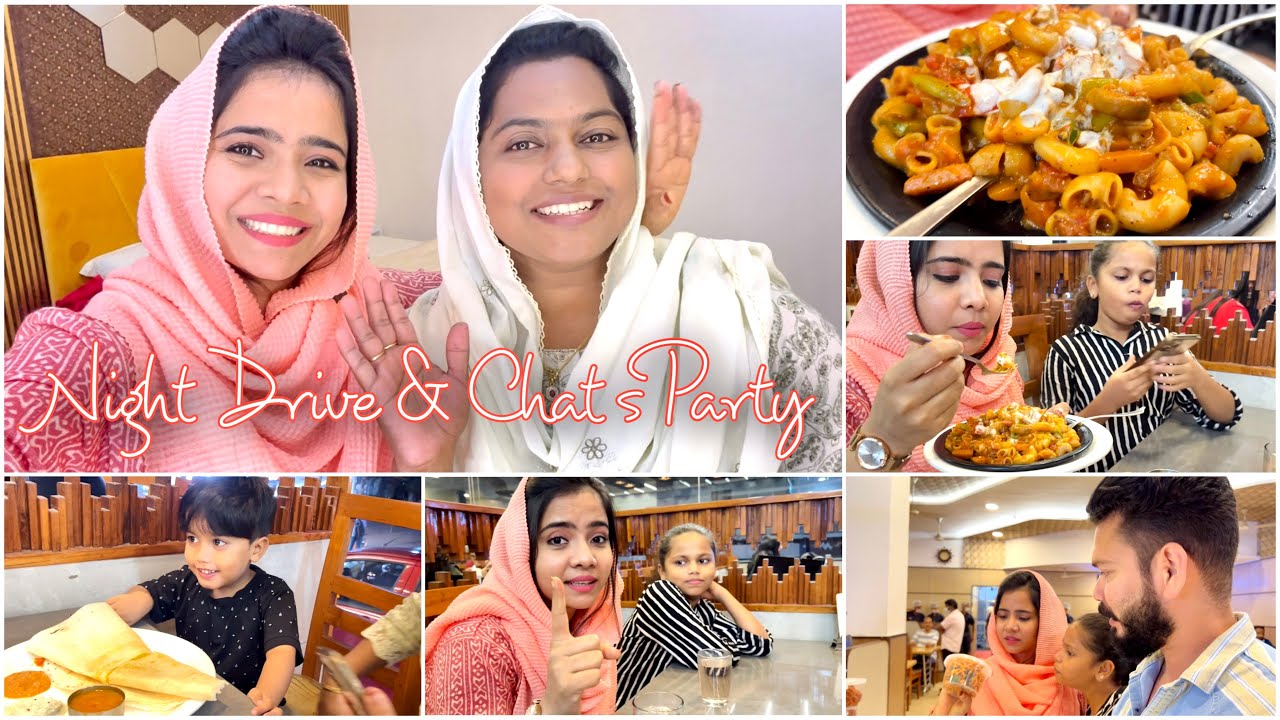 Night Drive & Chaats Party 😍😋 | Suhana | Basheer Bashi | Mashura
