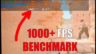 1000+ FPS CS2 - R7 9800X3D + RTX 5080 Benchmark