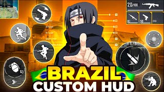 BRAZILIAN 🇧🇷 3 & 4 FINGER HUD CODE 🔥 WORLD’S BEST FREESTYLE CUSTOM HUD 😱 FREE FIRE MAX screenshot 3