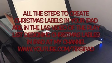 iPad. Step 3. Printing my Christmas Label from my iPad