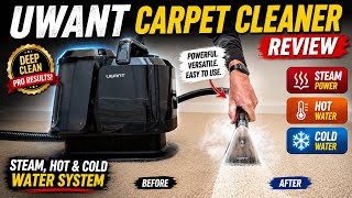 UWANT Carpet Cleaner Review | Steam, Hot & Cold Water Cleaning Machine Tested!
