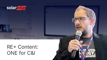 SolarEdge ONE for C&I | Next-Gen Monitoring and Control Platform | RE+
