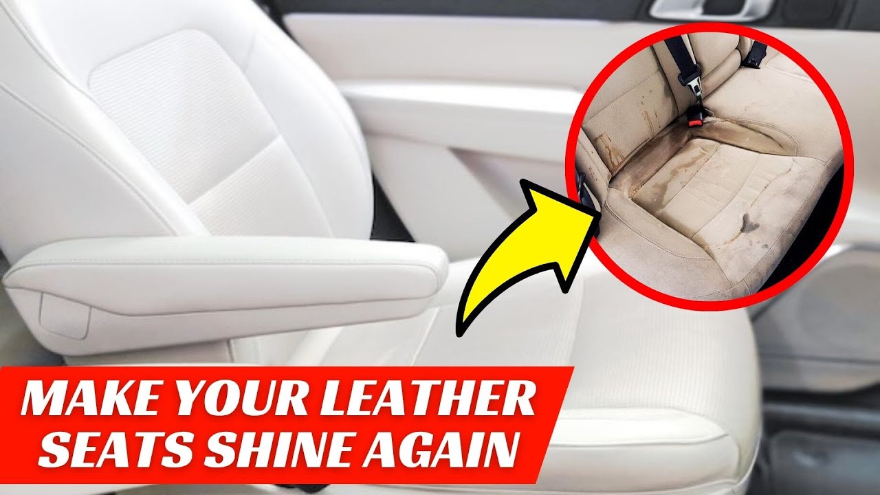 How to Clean Leather Car Seats for Long Lasting Shine - YouTube