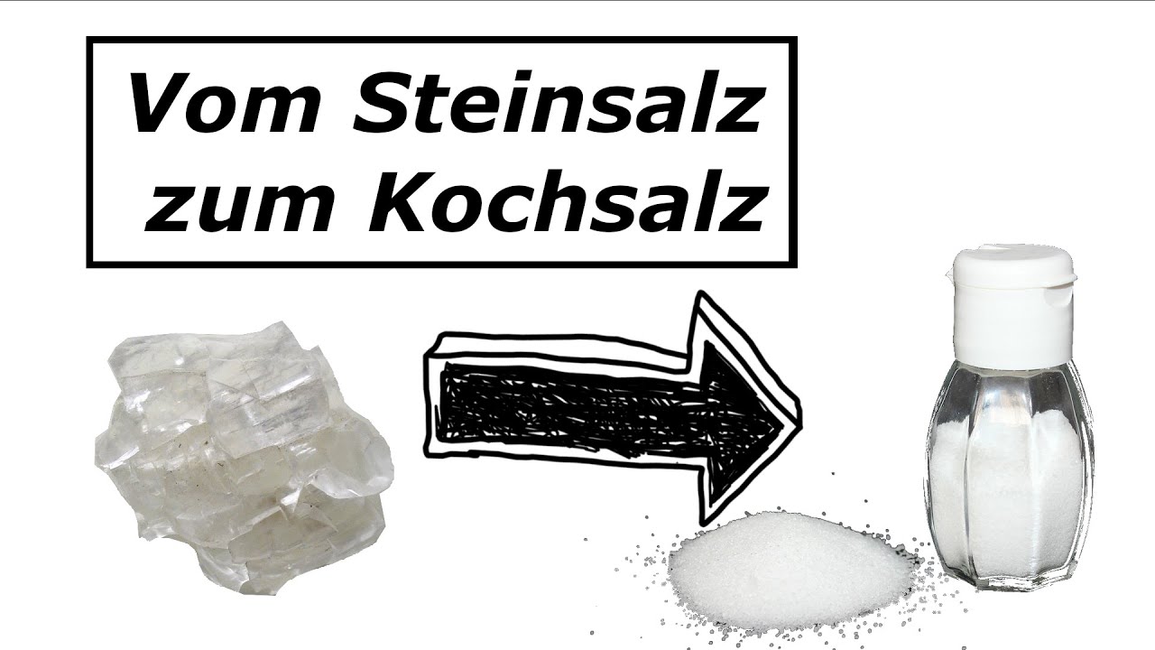 Experiment: Vom Steinsalz zum Kochsalz - YouTube