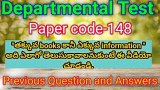 Account Test for Employees of Local Bodies Paper-II, Paper code-148, Previous Question and Answers.