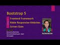 Bootstrap 5 Introduction Classes Container Responsive Sizes
