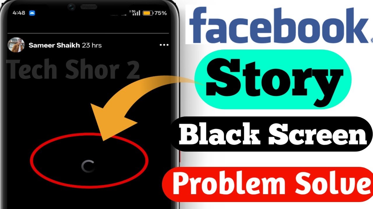 Facebook Story Black Screen Problem Solve | Facebook Story Not Showing | Fix Fb Black Story today