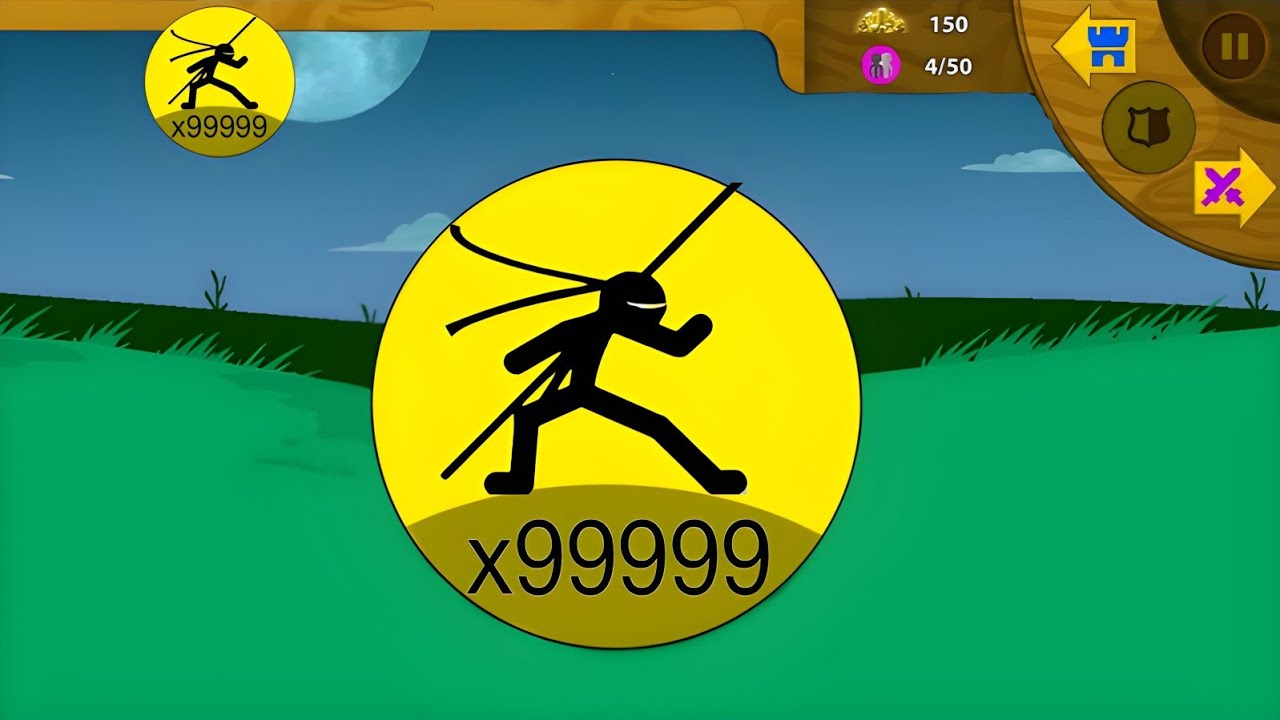 БЕЗУМИЕ! Открываю 999999 новых юнитов «Суперсамурай: Гнев Меча» в классической кампании Stick War...