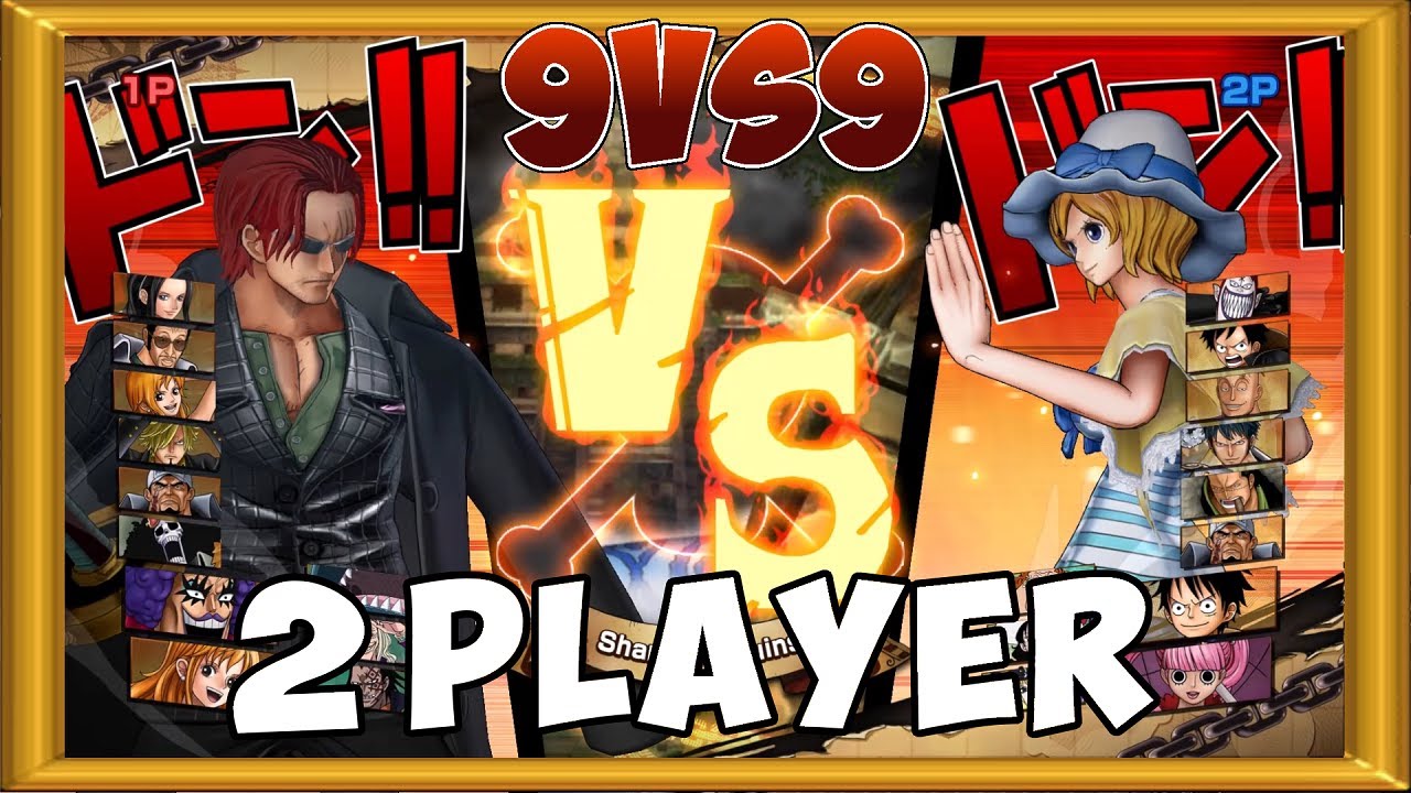 One Piece Burning Blood 2 Players Gameplay 9 VS 9 ALL RANDOM 323