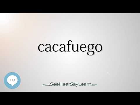 Video: Este cacafuego un cuvânt?