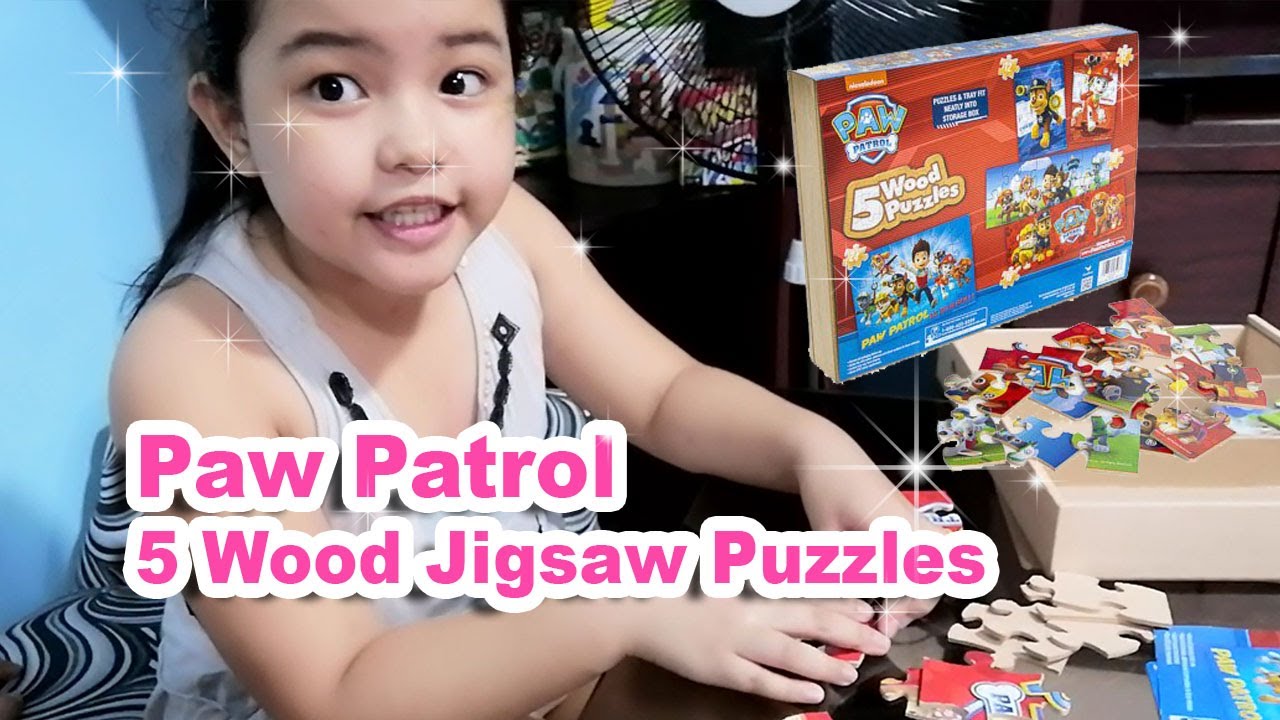 Nickelodeon Paw Patrol 5 Wood Jigsaw Puzzles Solving Fun Play 2019