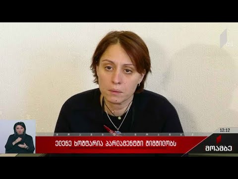 ელენე ხოშტარია შიმშილობას აგრძელებს
