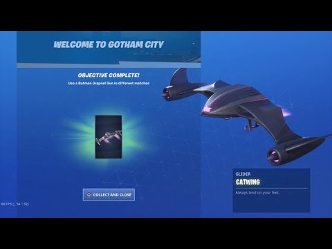 New Catwoman Catwing Glider Gameplay In Fortnite Fortnite X Batman Free Rewards Youtube