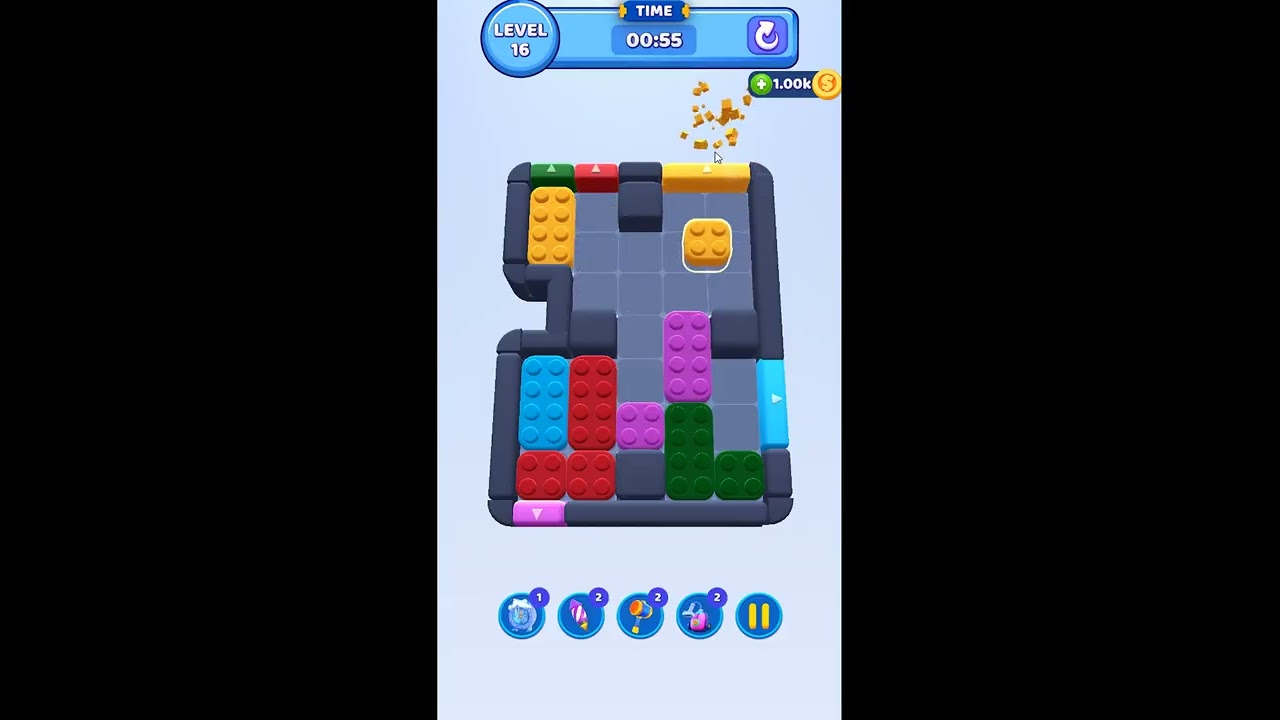 Color Block Jam Level 16 skillgaming YouTube source opening frame