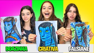 Boazinha vs Criativa vs Falsiane na AULA DE DESENHO  | ESCOLA DA VIVI